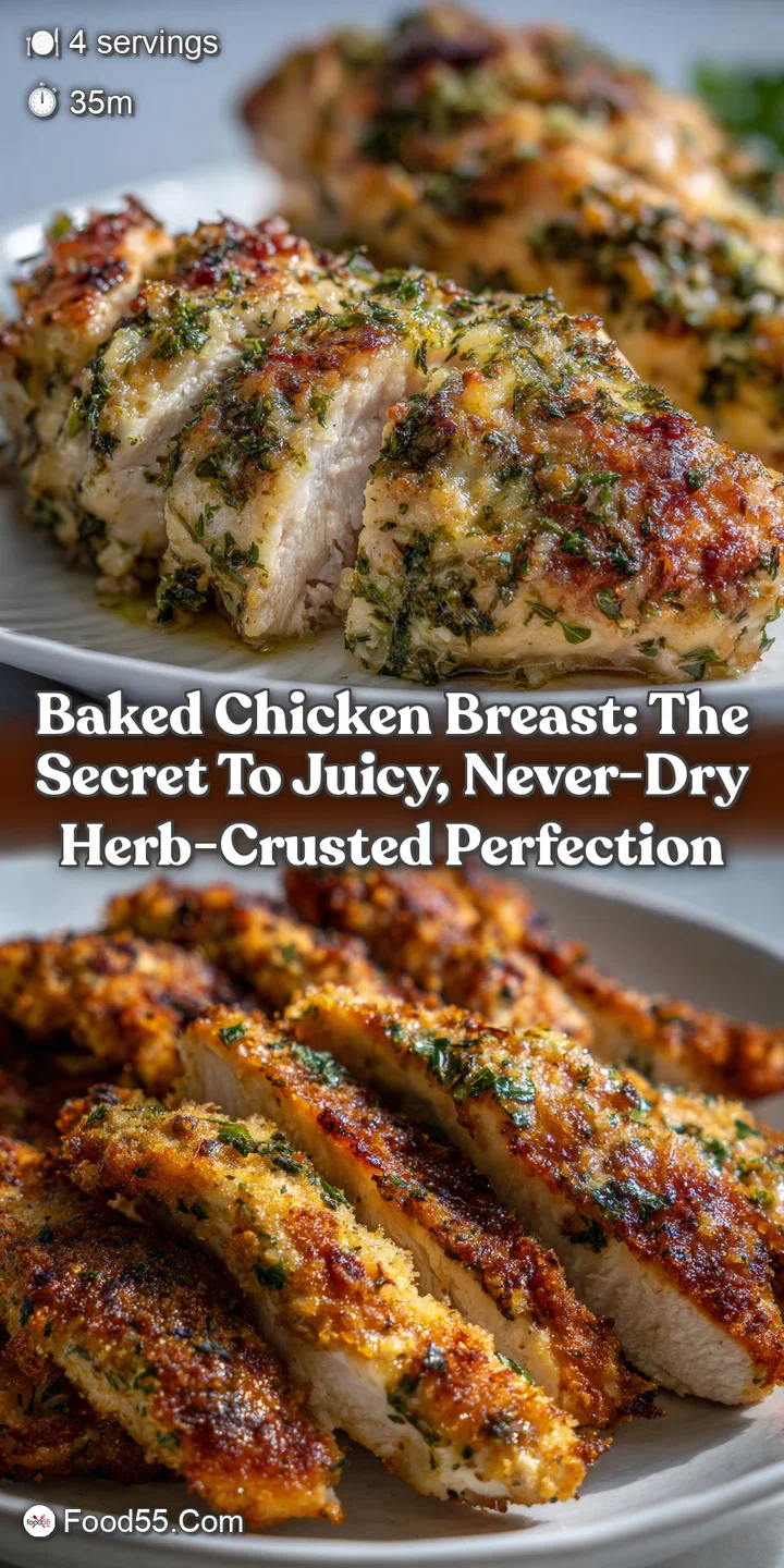 Baked Chicken Breast: The Secret to Juicy Never-Dry Herb-Crusted Perfection