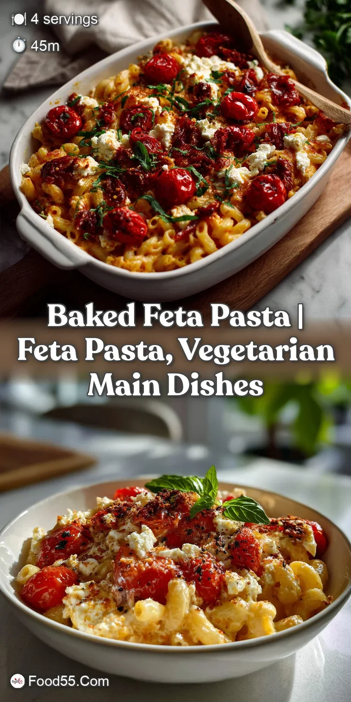 Close-up of bubbling, baked feta melting into a vibrant tomato sauce. Texture variations of soft cheese and bursting tomat...