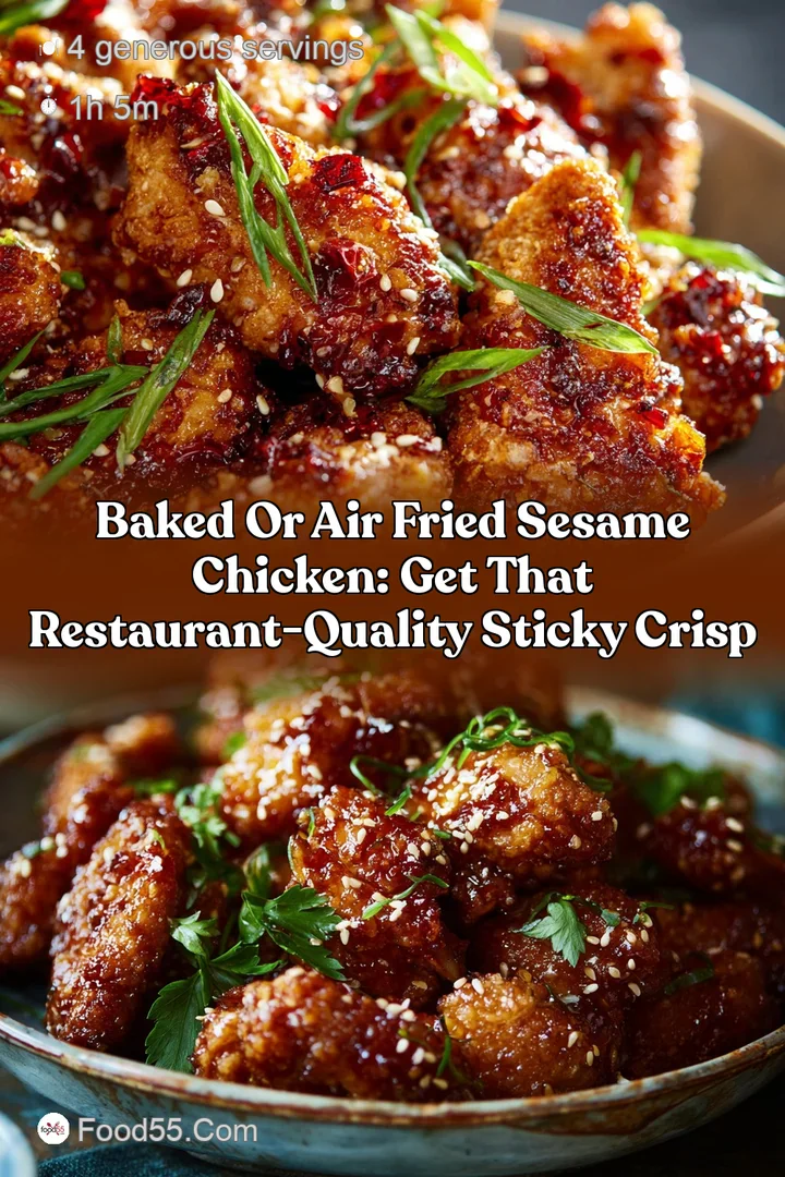 Baked or Air Fried Sesame Chicken: Get That Restaurant-Quality Sticky Crisp