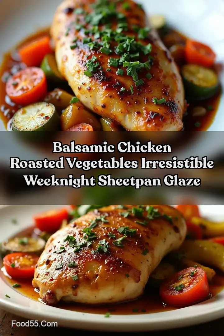 Balsamic Chicken Roasted Vegetables Irresistible Weeknight SheetPan Glaze