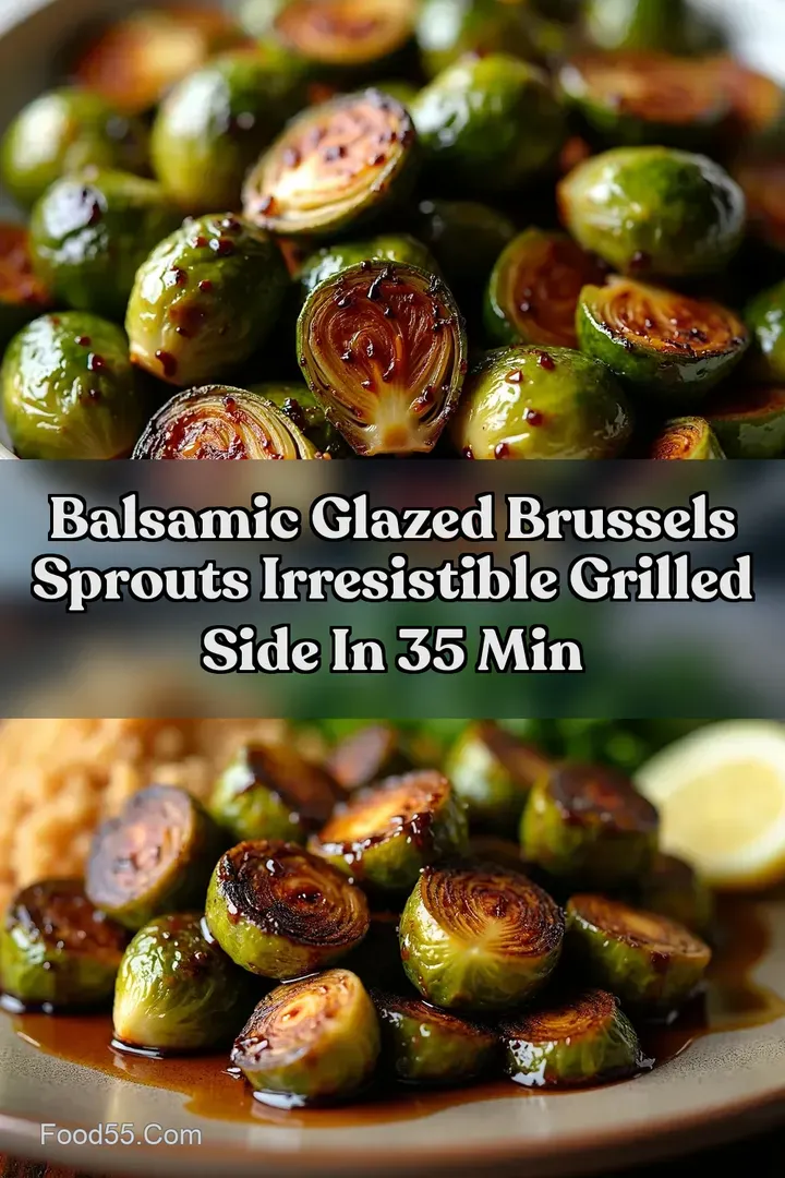Balsamic Glazed Brussels Sprouts Irresistible Grilled Side in 35 Min
