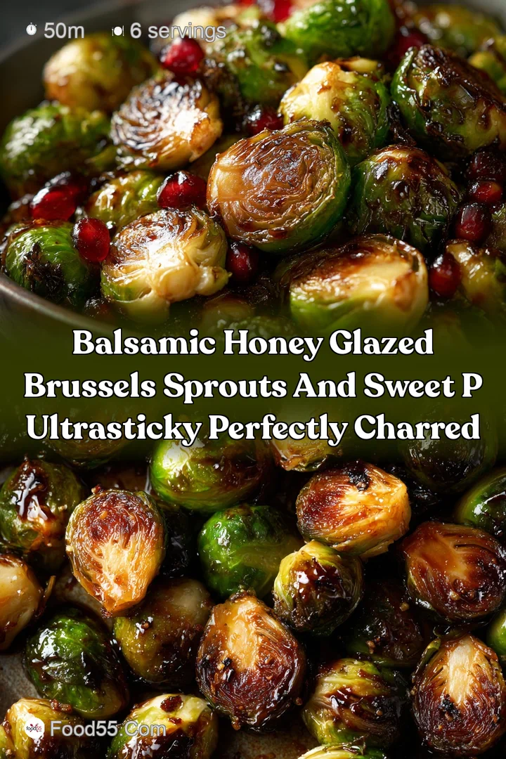 Balsamic Honey Glazed Brussels Sprouts and Sweet P UltraSticky Perfectly Charred