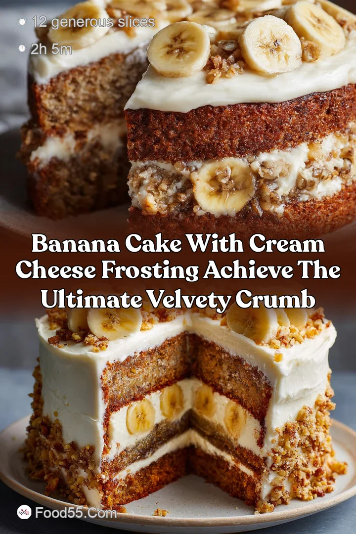Banana Cake with Cream Cheese Frosting Achieve The Ultimate Velvety Crumb