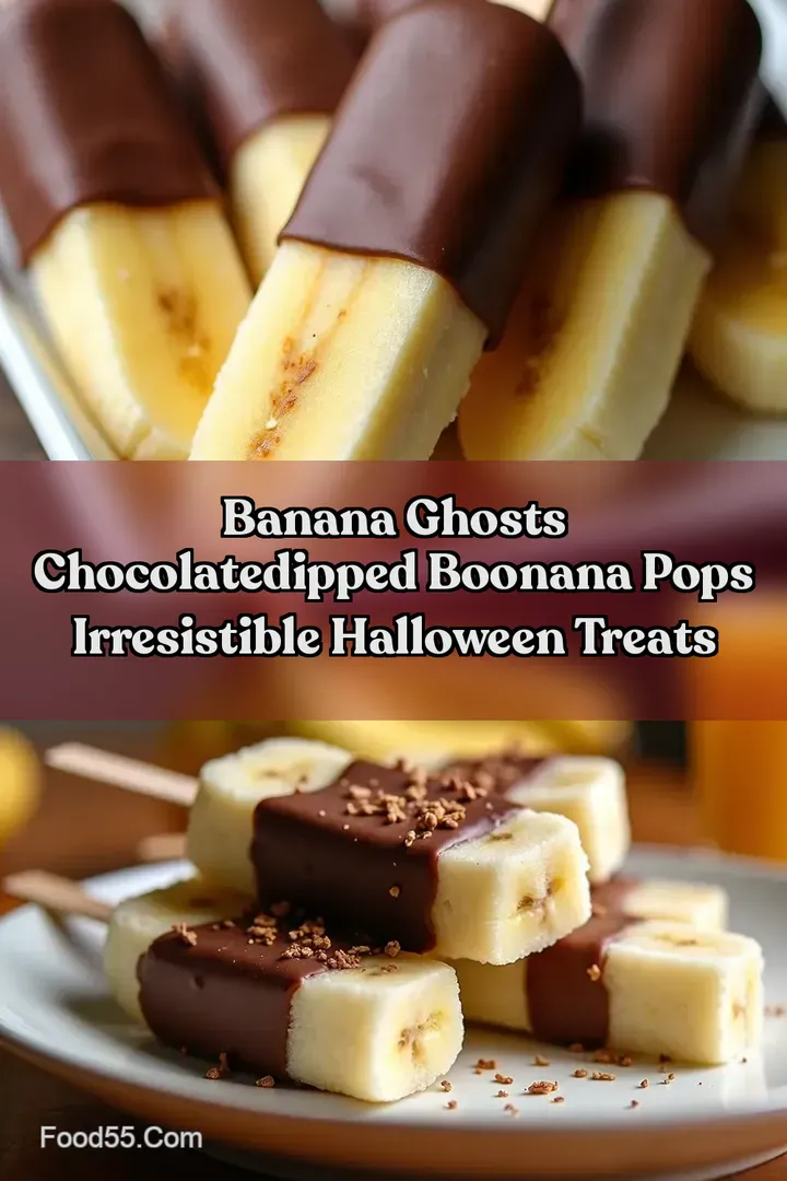 Banana Ghosts ChocolateDipped Boonana Pops Irresistible Halloween Treats