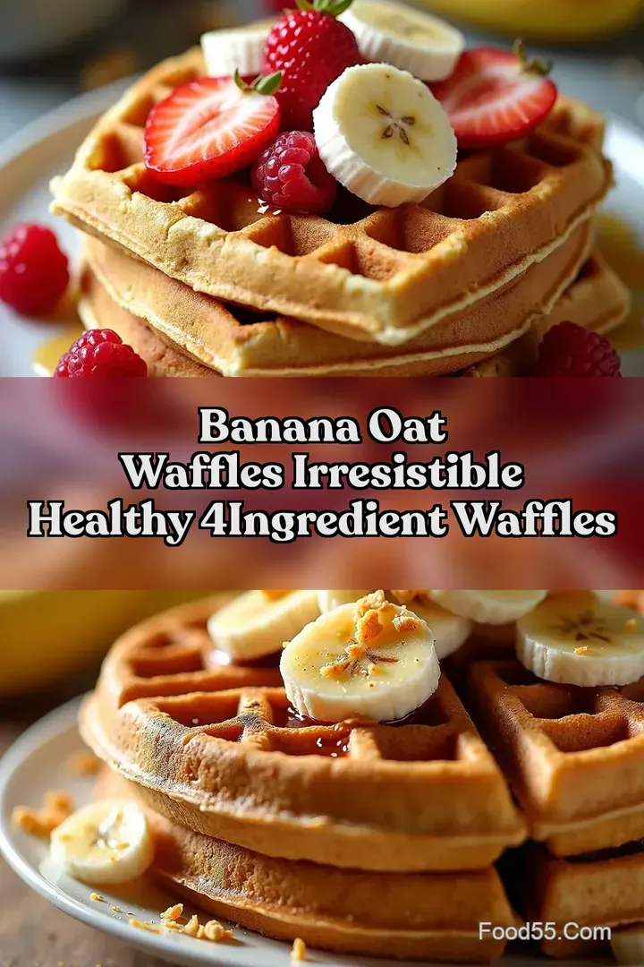 Banana Oat Waffles Irresistible Healthy 4Ingredient Waffles