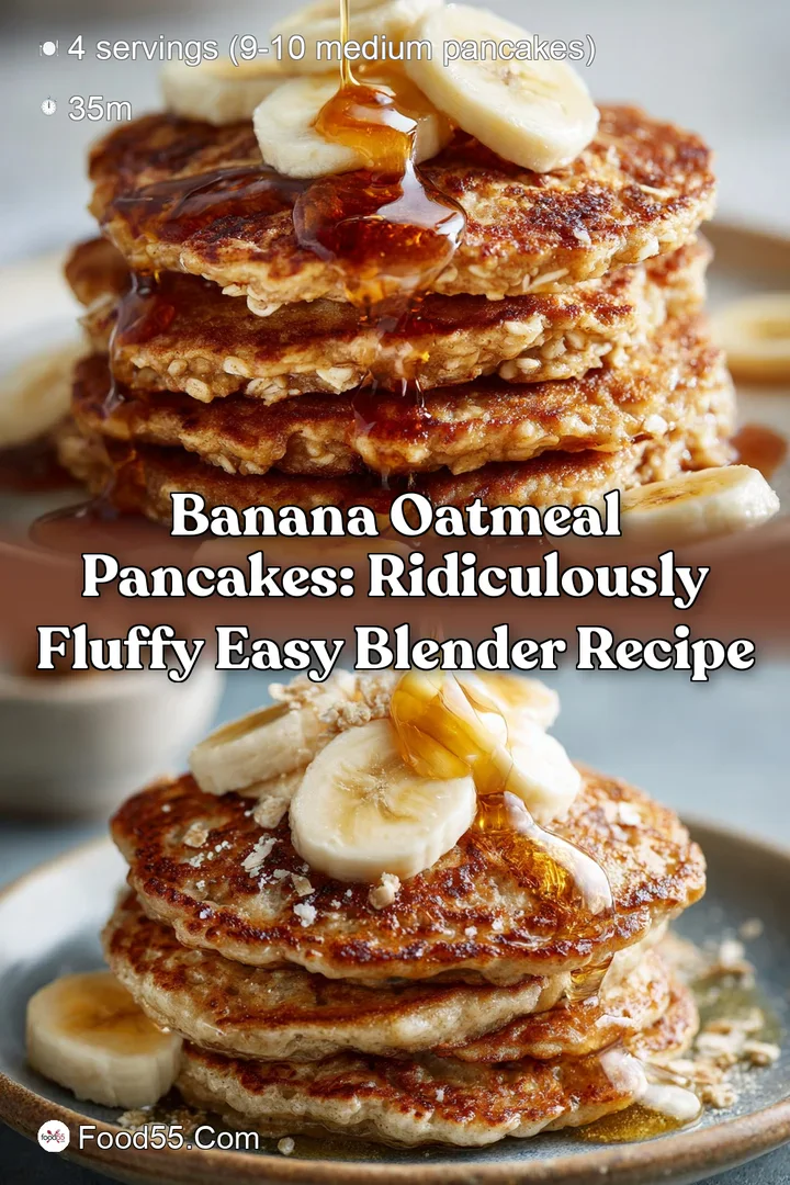 Banana Oatmeal Pancakes: Ridiculously Fluffy Easy Blender Recipe