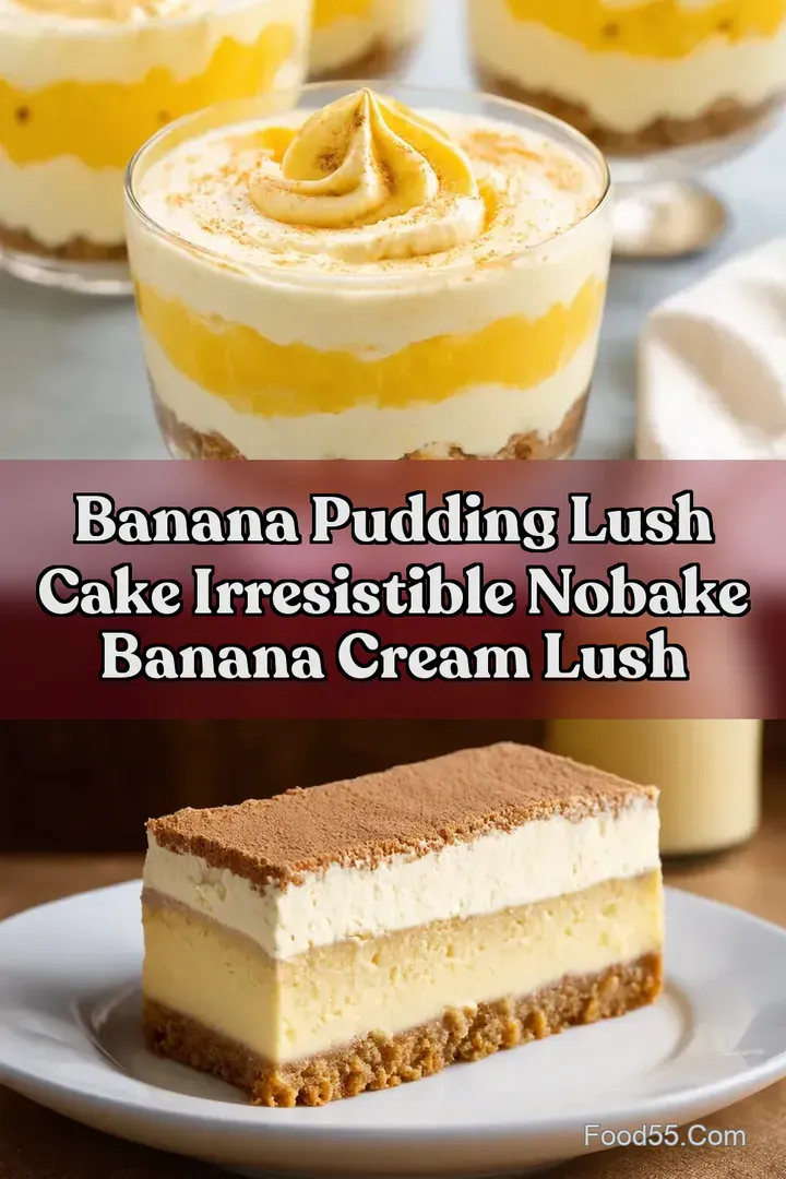 Banana Pudding Lush Cake Irresistible NoBake Banana Cream Lush