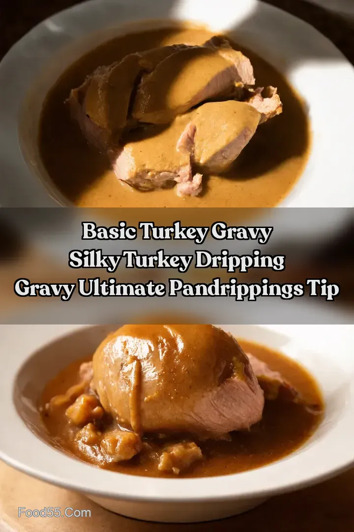 Basic Turkey Gravy Silky Turkey Dripping Gravy Ultimate PanDrippings Tip