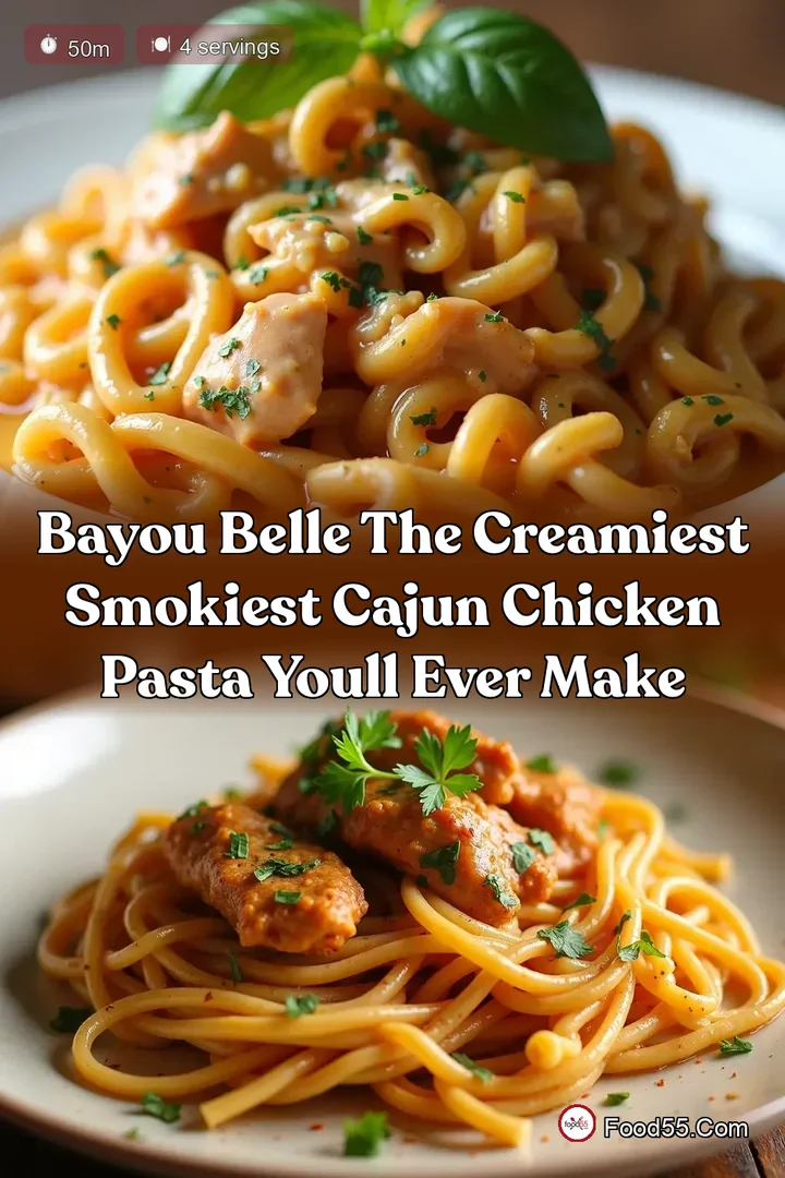 Bayou Belle The Creamiest Smokiest Cajun Chicken Pasta Youll Ever Make