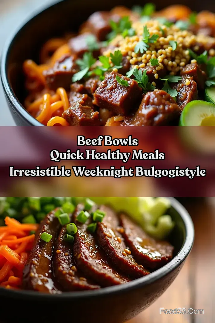 Beef Bowls Quick Healthy Meals Irresistible Weeknight BulgogiStyle