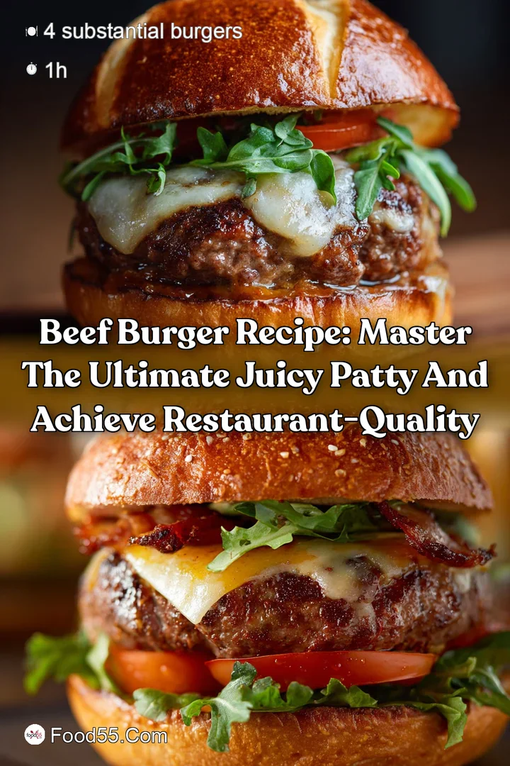 Beef Burger Recipe: Master the Ultimate Juicy Patty and Achieve Restaurant-Quality
