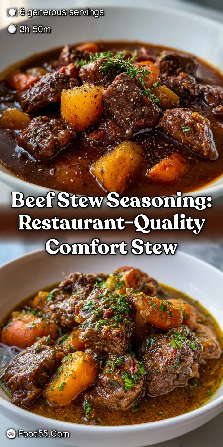 Beef Stew Seasoning: Restaurant-Quality Comfort Stew