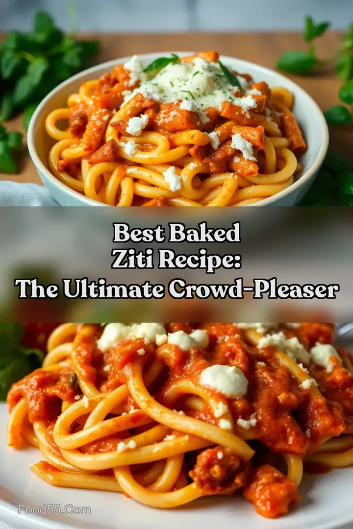 Best Baked Ziti Recipe: The Ultimate Crowd-Pleaser : PIN FOR LATER Best Baked Ziti Recipe: The Ultimate Crowd-Pleaser