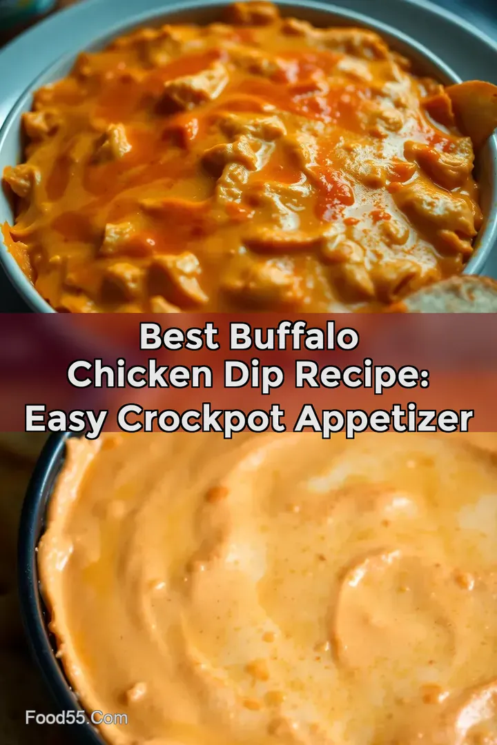 Best Buffalo Chicken Dip Recipe: Easy Crockpot Appetizer : PIN FOR LATER Best Buffalo Chicken Dip Recipe: Easy Crockpot Appetizer