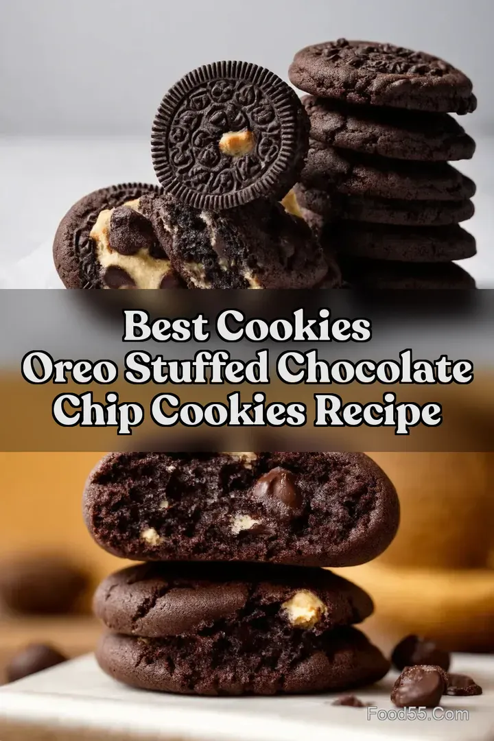 Best Cookies Oreo Stuffed Chocolate Chip Cookies Recipe