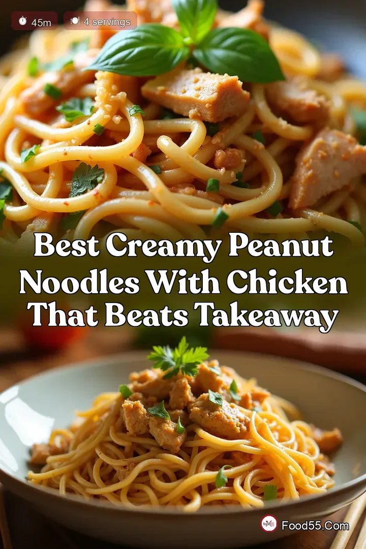 Best Creamy Peanut Noodles With Chicken That Beats Takeaway