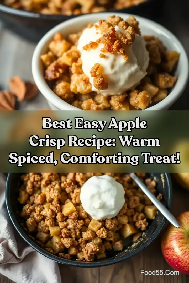 Best easy apple crisp recipe: warm spiced comforting treat!