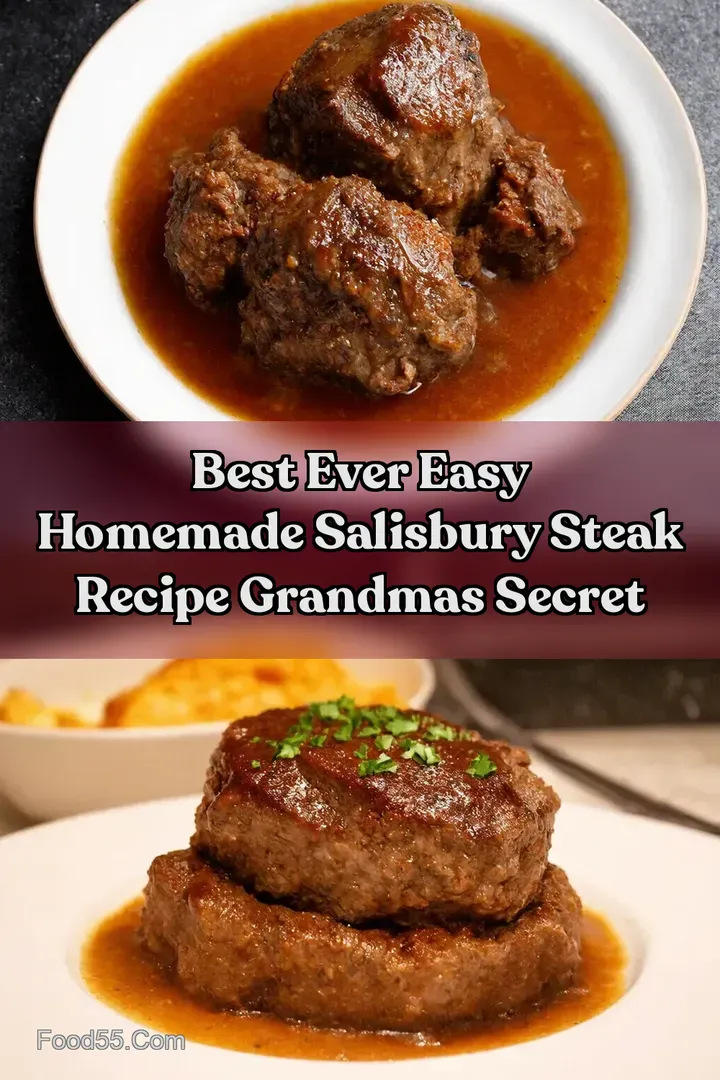 Best Ever Easy Homemade Salisbury Steak Recipe Grandmas Secret
