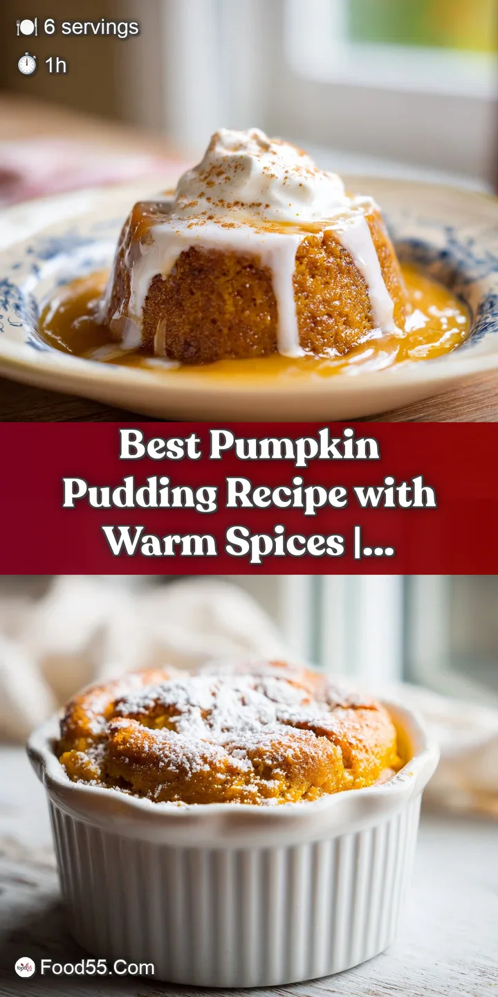 Close-up of creamy pumpkin pudding, the surface glistening with warm spices, hinting at a comforting, aromatic dessert.