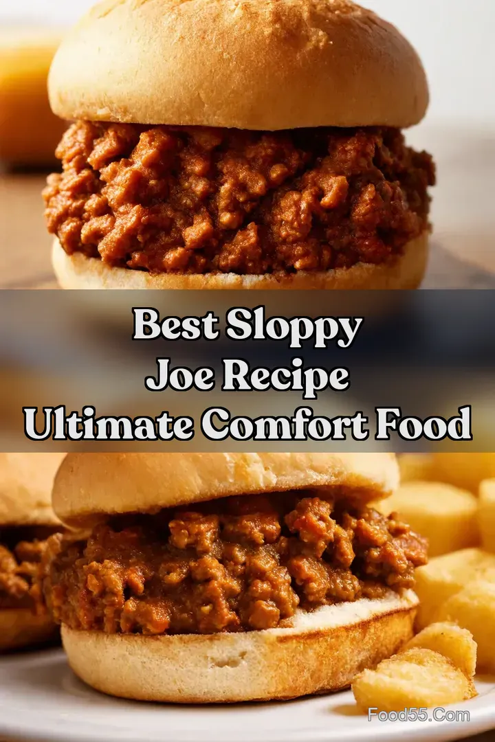 Best Sloppy Joe Recipe Ultimate Comfort Food : PIN FOR LATER Best Sloppy Joe Recipe Ultimate Comfort Food