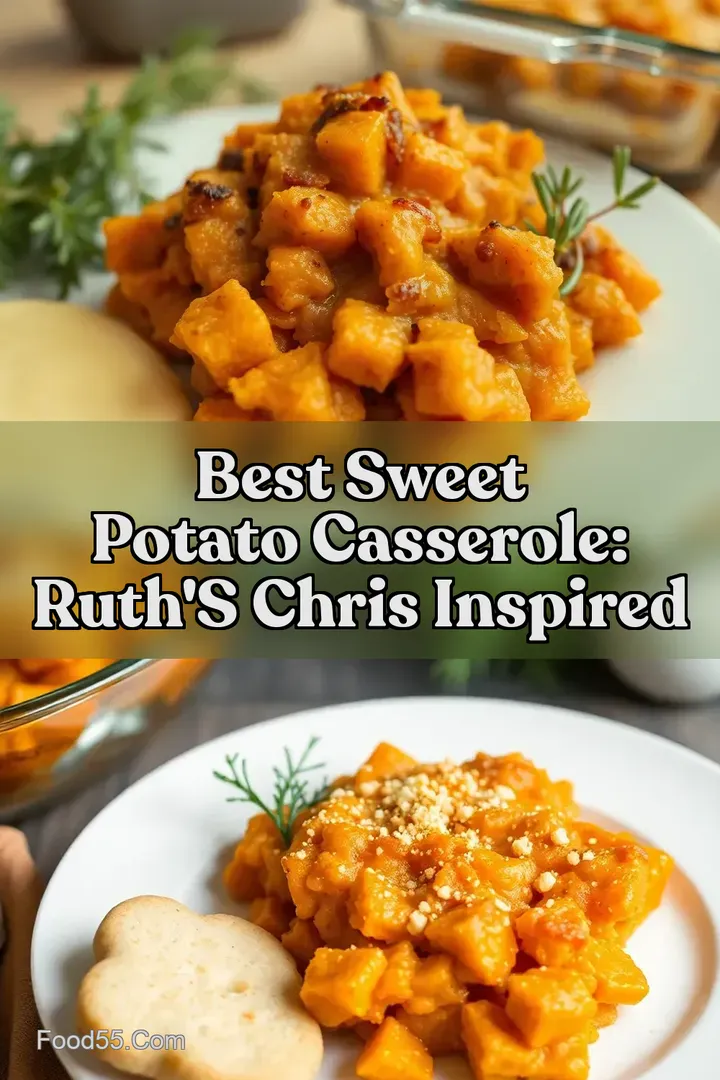 Best Sweet Potato Casserole: Ruth' s Chris Inspired : PIN FOR LATER Best Sweet Potato Casserole: Ruth' s Chris Inspired
