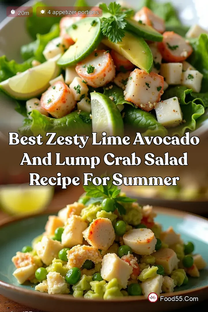 Best Zesty Lime Avocado and Lump Crab Salad Recipe for Summer