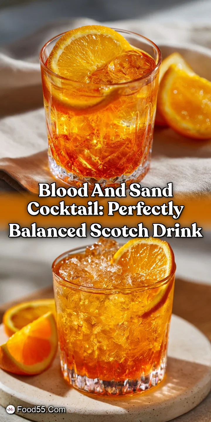 Blood and Sand Cocktail: Perfectly Balanced Scotch Drink