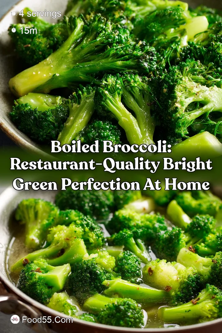 Boiled Broccoli: Restaurant-Quality Bright Green Perfection at Home