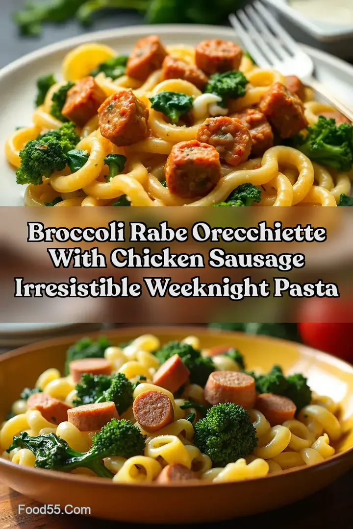 Broccoli Rabe Orecchiette With Chicken Sausage Irresistible Weeknight Pasta