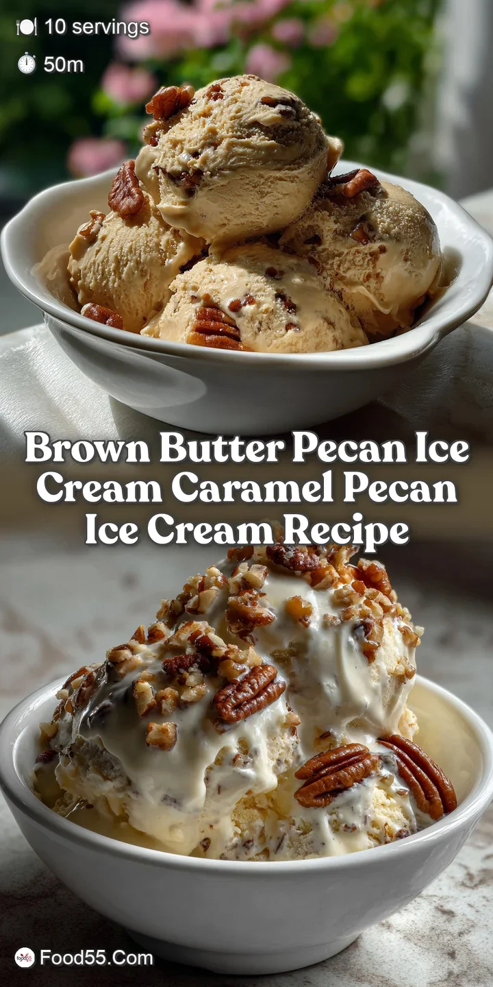 Brown Butter Pecan Ice Cream Caramel Pecan Ice Cream Recipe