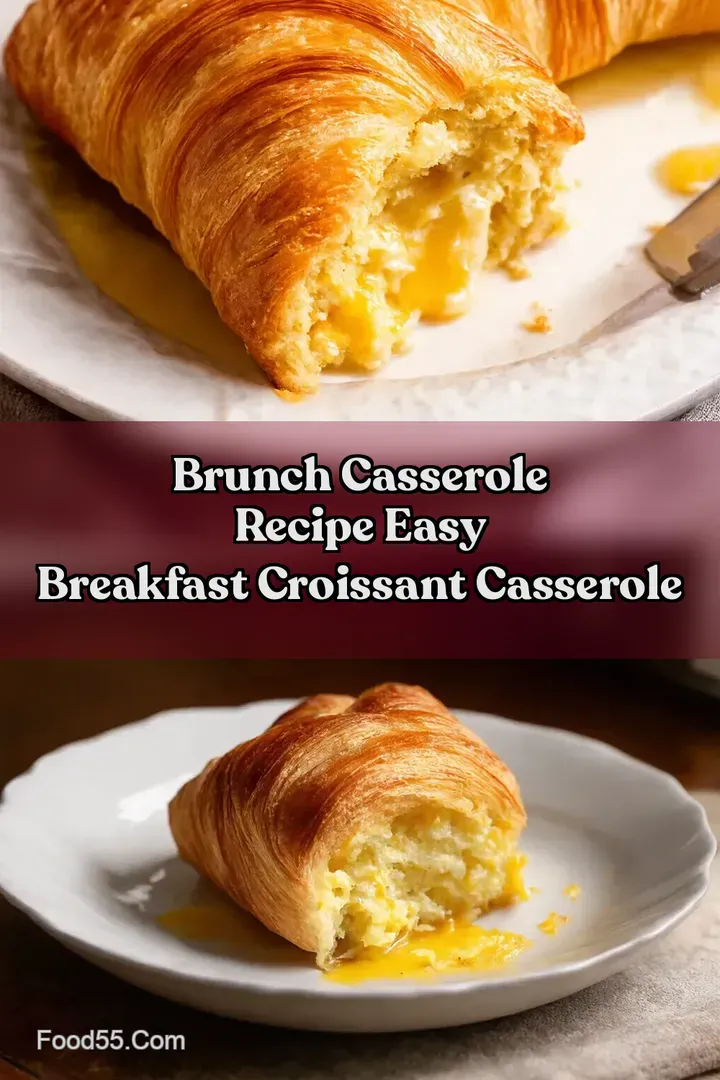 Brunch Casserole Recipe Easy Breakfast Croissant Casserole