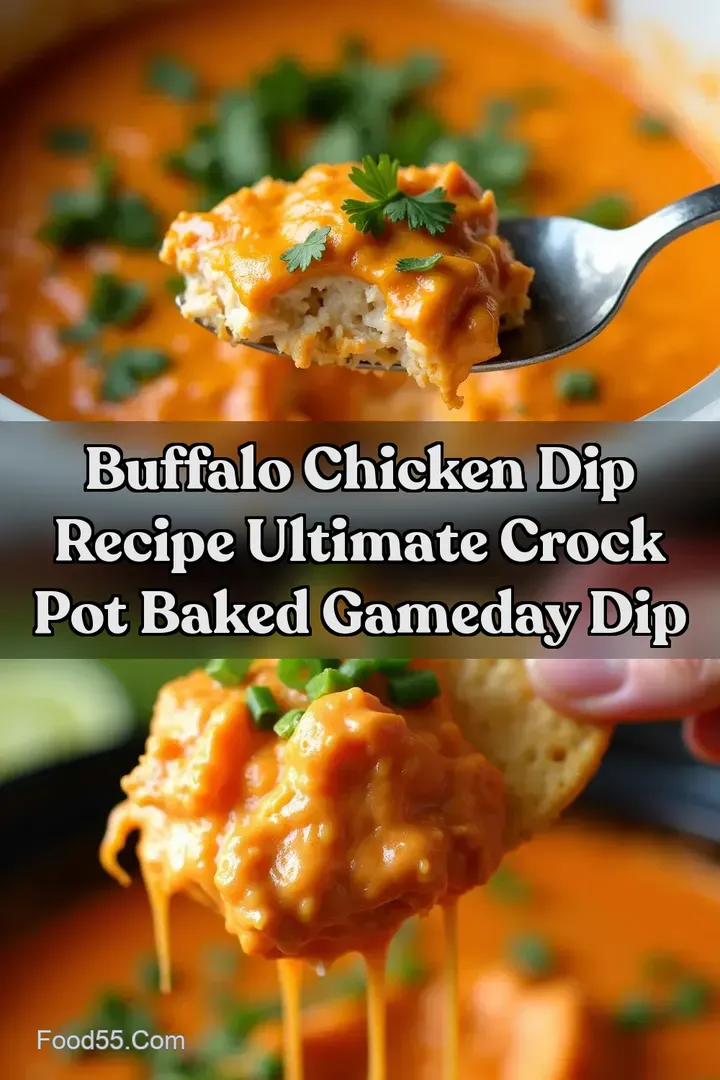 Buffalo Chicken Dip Recipe Ultimate Crock Pot Baked GameDay Dip