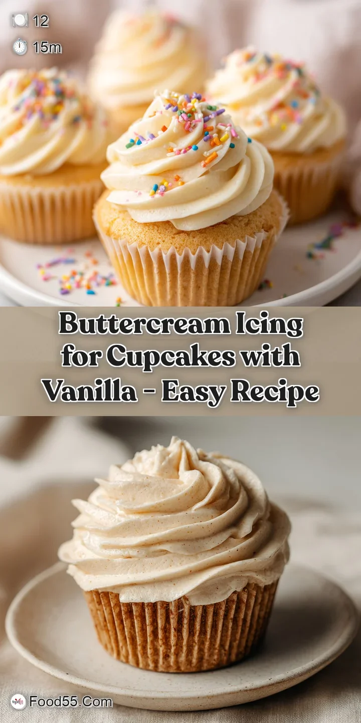 A close-up of impossibly smooth, creamy white frosting with subtle vanilla bean specks.