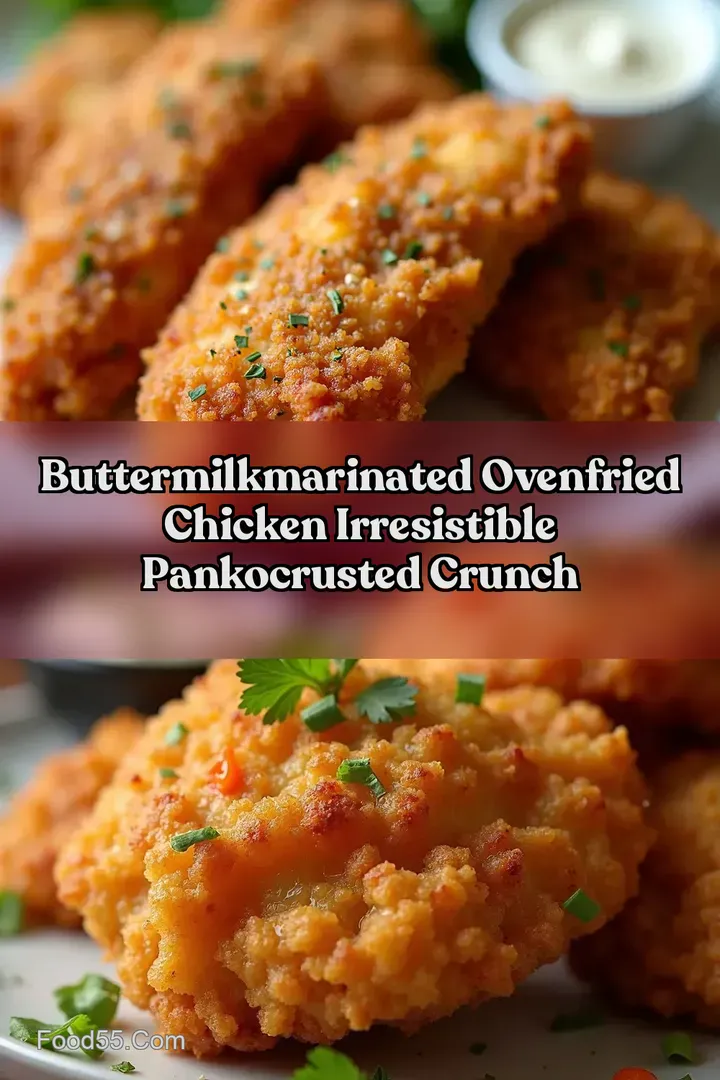 ButtermilkMarinated OvenFried Chicken Irresistible PankoCrusted Crunch