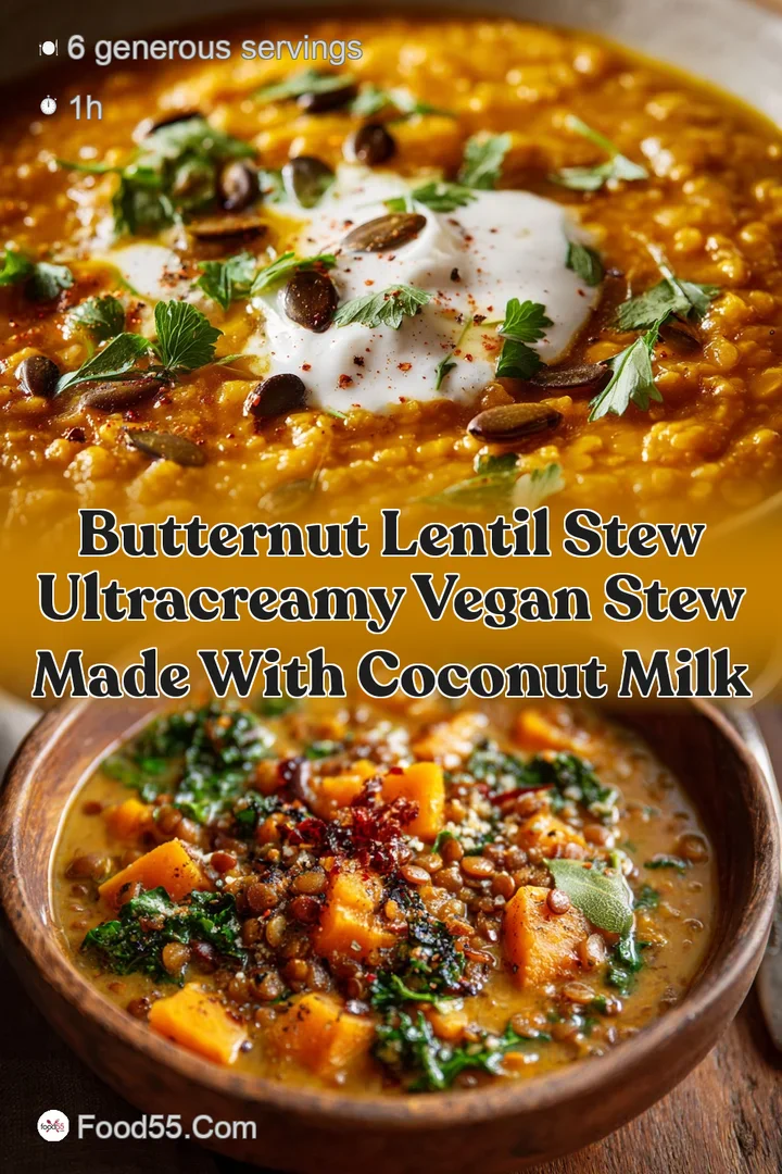 Butternut Lentil Stew UltraCreamy Vegan Stew Made With Coconut Milk