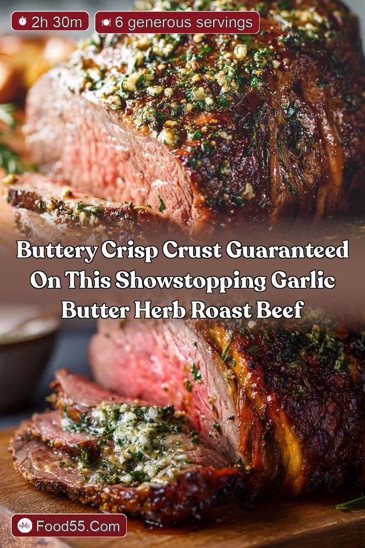 Buttery Crisp Crust Guaranteed on this ShowStopping Garlic Butter Herb Roast Beef