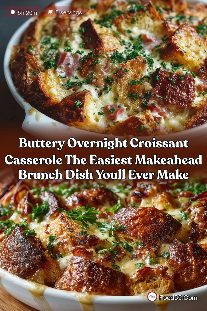 Buttery Overnight Croissant Casserole The Easiest MakeAhead Brunch Dish Youll Ever Make