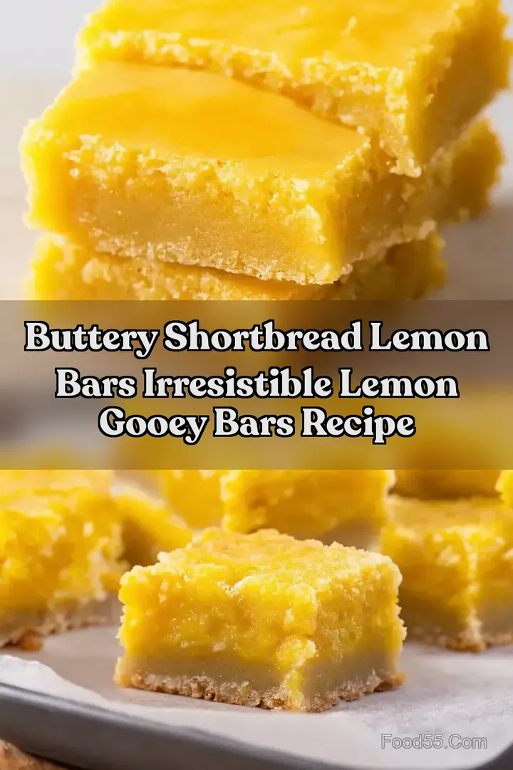 Buttery Shortbread Lemon Bars Irresistible Lemon Gooey Bars Recipe