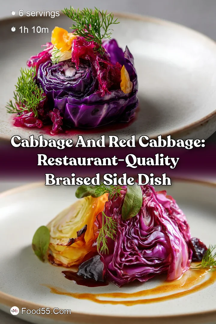 Cabbage and Red Cabbage: Restaurant-Quality Braised Side Dish
