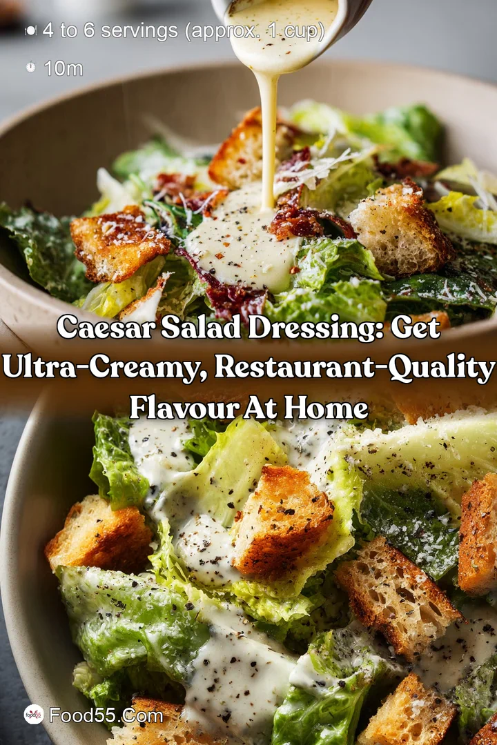 Caesar Salad Dressing: Get Ultra-Creamy Restaurant-Quality Flavour at Home