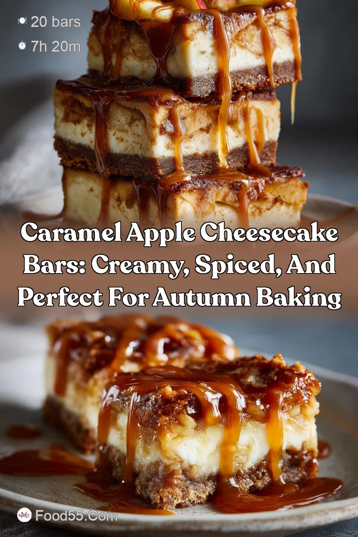 Caramel Apple Cheesecake Bars: Creamy Spiced and Perfect for Autumn Baking
