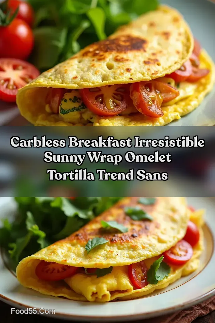 Carbless Breakfast Irresistible Sunny Wrap Omelet Tortilla Trend Sans