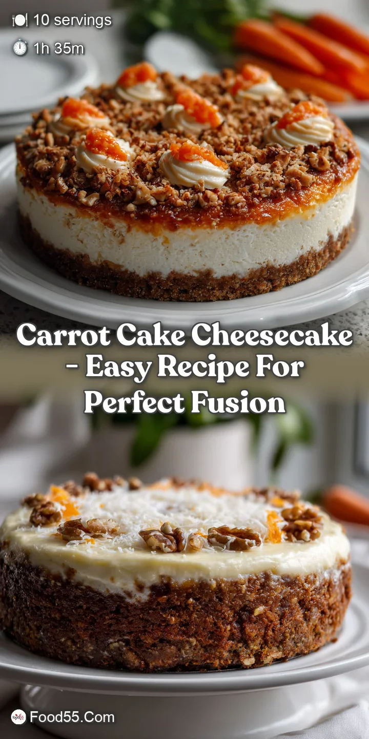 Carrot Cake Cheesecake - Easy Recipe for Perfect Fusion