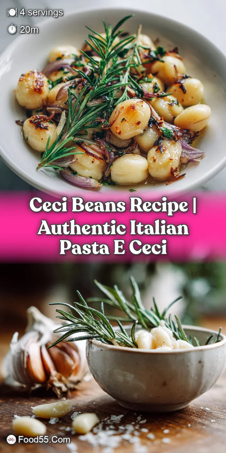 Close-up of plump, tender ceci beans swimming in a savory, aromatic sauce; steam gently rising from the hearty dish.