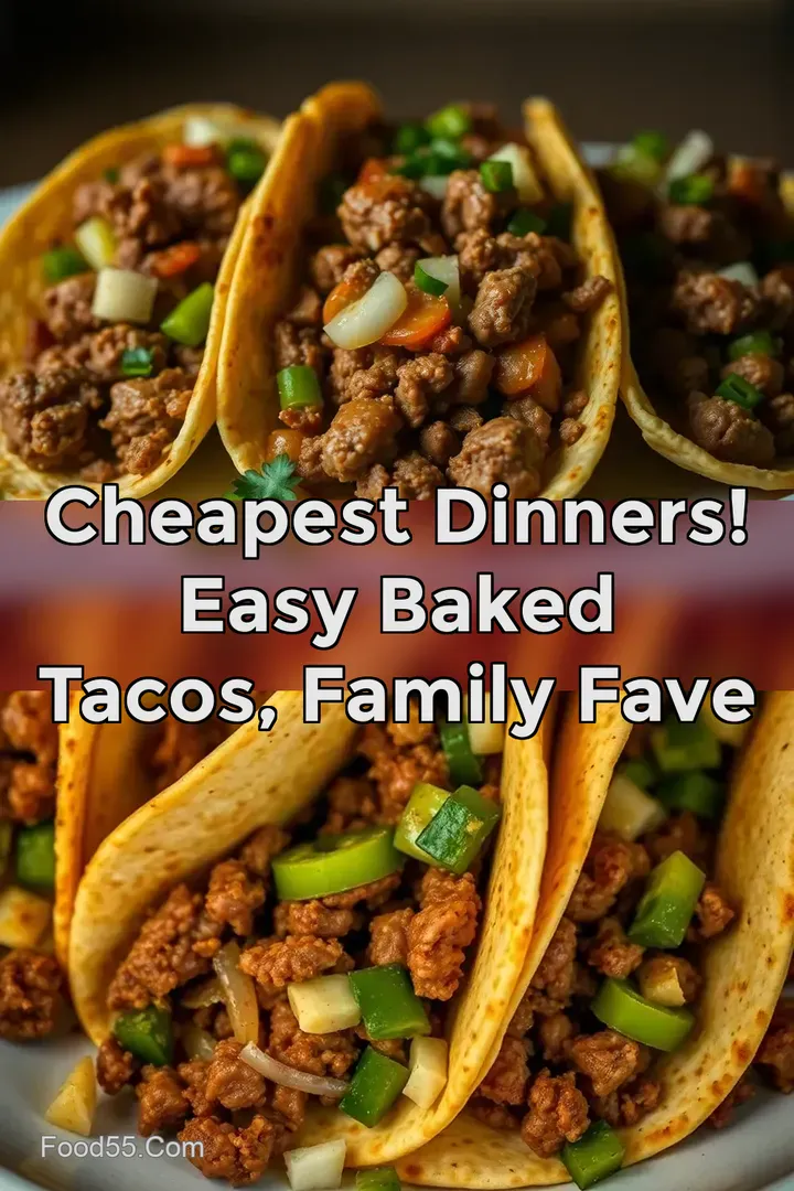 Cheapest Dinners! Easy Baked Tacos Family Fave : PIN FOR LATER Cheapest Dinners! Easy Baked Tacos Family Fave