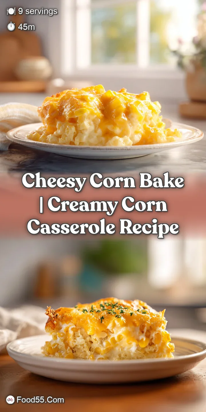 A spoonful of steaming, golden corn bake, showing melted cheese strands and creamy texture, ready to be enjoyed.