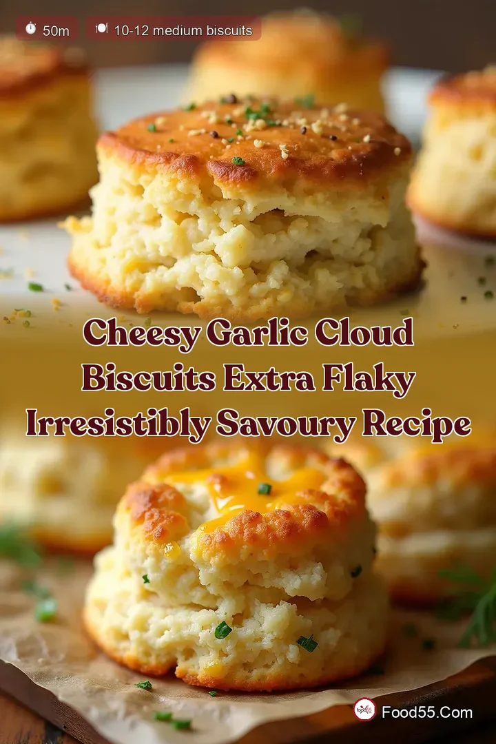Cheesy Garlic Cloud Biscuits Extra Flaky Irresistibly Savoury Recipe