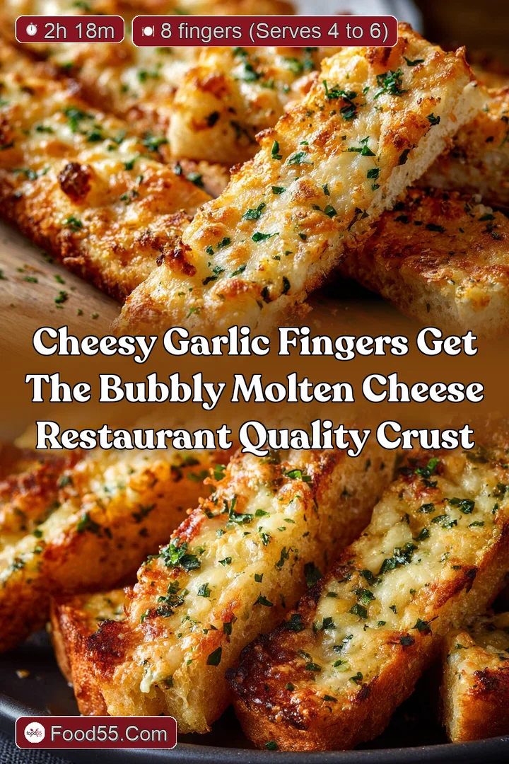 Cheesy Garlic Fingers Get the Bubbly Molten Cheese Restaurant Quality Crust