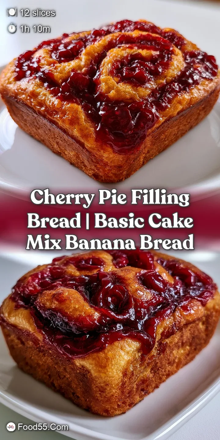 Close-up of gooey, bright red cherry pockets embedded in a soft, airy golden bread with a slight crystalline glaze.