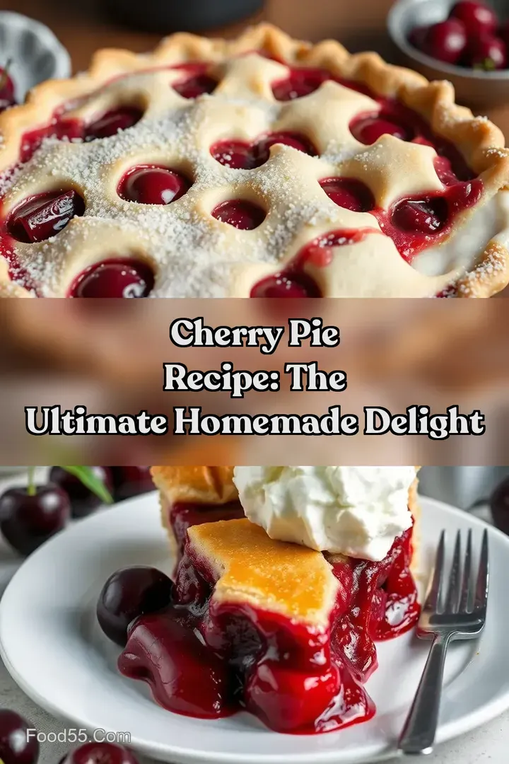 Cherry Pie Recipe: The ULTIMATE Homemade Delight : PIN FOR LATER Cherry Pie Recipe: The ULTIMATE Homemade Delight